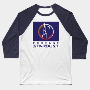 Podcast Stardust Blue with Multi-Pixel Logo Baseball T-Shirt